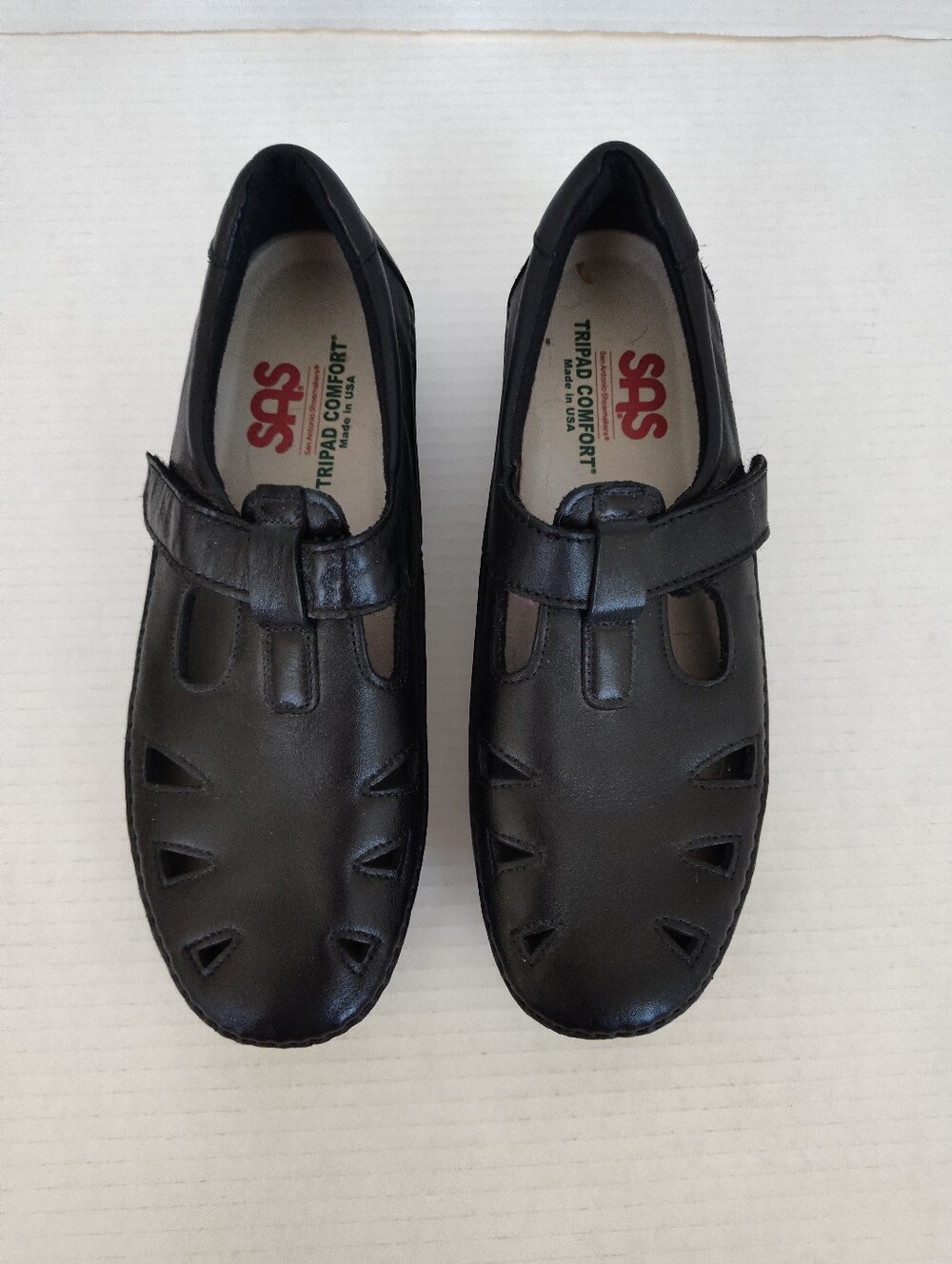 SAS Tripad Roamer Black Leather Comfort Shoes size 9